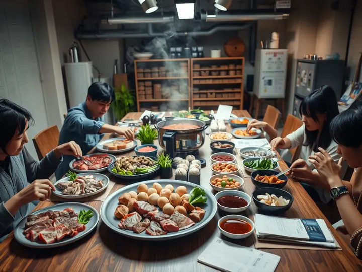 家庭聚餐火锅食材套餐展示